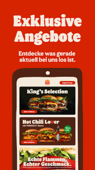 Baixar Burger King Deutschland Comida e bebida para Android captura de tela 2