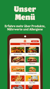 Baixar Burger King Deutschland Comida e bebida para Android captura de tela 3