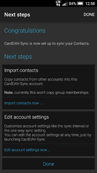 Baixar CardDAV-Sync free Emprego para Android captura de tela 4