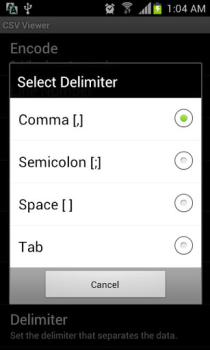 Baixar CSV Viewer Negócios para Android captura de tela 3
