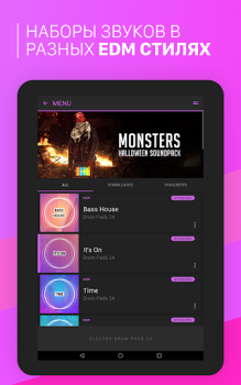 Baixar Electro Drum Pad Crie música Música e áudio para Android captura de tela 6