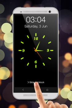 Baixar Glowing Relógio Locker Personalização para Android captura de tela 7