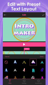 Baixar Intro Maker -video intro outro Editores e Reprodutores de Vídeo para Android captura de tela 2