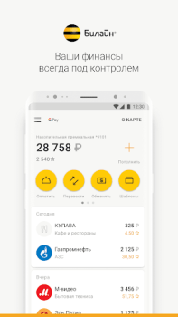 Карта Билайн