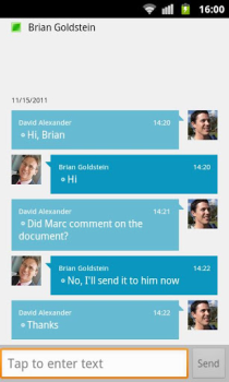 Baixar Lync 2010 Negócios para Android captura de tela 3
