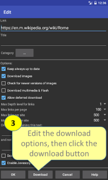 Baixar Offline Browser Contato para Android captura de tela 3