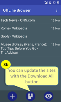 Baixar Offline Browser Contato para Android captura de tela 4