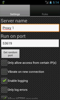 Baixar Proxy Server Ferramentas para Android captura de tela 2