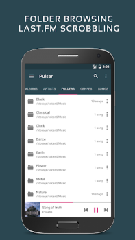 Baixar Pulsar Music Player Música e áudio para Android captura de tela 5