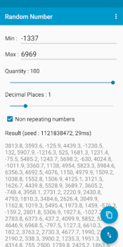 Baixar Random Number Ferramentas para Android captura de tela 3
