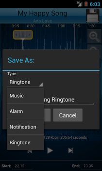 Baixar MP3 Cutter and Ringtone Maker Música e áudio para Android captura de tela 4