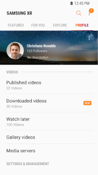 Baixar Samsung VR видео Editores e Reprodutores de Vídeo para Android captura de tela 4