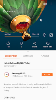 Baixar Samsung VR видео Editores e Reprodutores de Vídeo para Android captura de tela 6