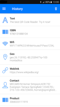Leitor de código QR Scanner QR