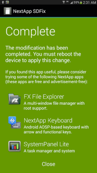 Baixar SDFix: KitKat Writable MicroSD Ferramentas para Android captura de tela 4
