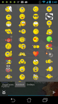 Baixar Kolobok smileys for Ace IM Contato para Android captura de tela 2