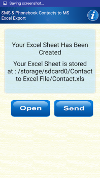 Baixar Save Phonebook & SMS to Excel Ferramentas para Android captura de tela 3