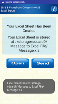 Baixar Save Phonebook & SMS to Excel Ferramentas para Android captura de tela 6