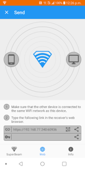Baixar SuperBeam | WiFi Direct Share Contato para Android captura de tela 5