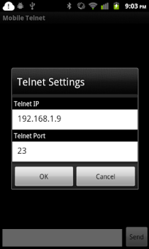 Baixar Mobile Telnet Contato para Android captura de tela 3