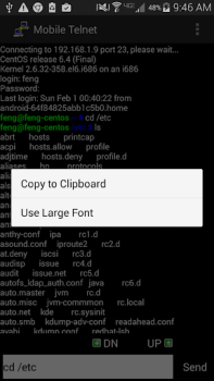 Baixar Mobile Telnet Contato para Android captura de tela 7