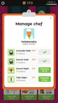 Baixar Sushi Bar Idle Simuladores para Android captura de tela 3