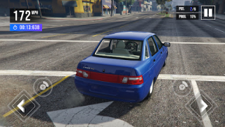 Baixar VAZ 2110 Russian Car Driving Simuladores para Android captura de tela 3
