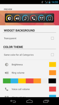 Baixar Slider Widget - Volume Ferramentas para Android captura de tela 7