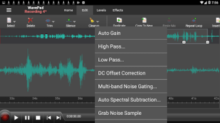 Baixar WavePad Audio Editor Música e áudio para Android captura de tela 4