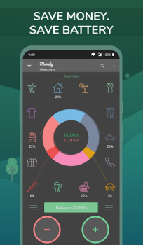 Baixar Monefy - Gerente de orçamento Finanças para Android captura de tela 3