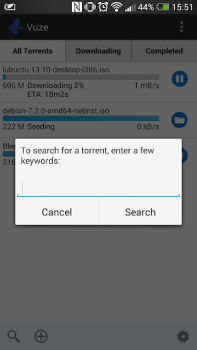 Baixar Vuze Torrent Downloader Editores e Reprodutores de Vídeo para Android captura de tela 2