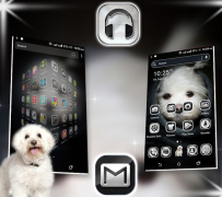 Baixar Cute Puppy Launcher Theme Personalização para Android captura de tela 3
