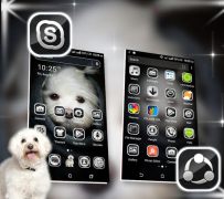 Baixar Cute Puppy Launcher Theme Personalização para Android captura de tela 5