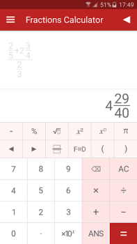 Baixar Calculadora de Frações Educação para Android captura de tela 3