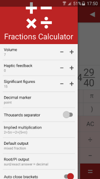 Baixar Calculadora de Frações Educação para Android captura de tela 4