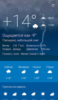 Baixar Погода Оренбург 1743.ru Clima para Android captura de tela 3