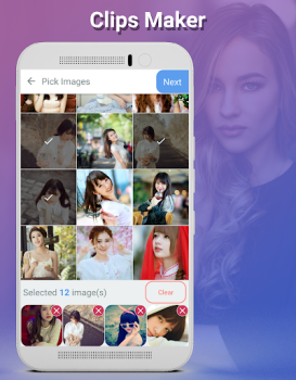 Baixar Clips Maker Editores e Reprodutores de Vídeo para Android captura de tela 3