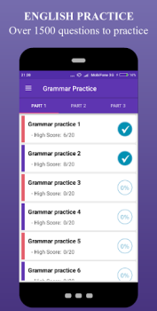 Baixar English Grammar Test - Grammar Educação para Android captura de tela 2