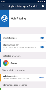 Baixar Sophos Intercept X for Mobile Ferramentas para Android captura de tela 4