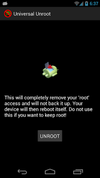Universal Unroot