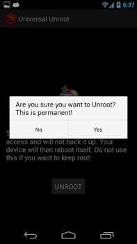 Universal Unroot