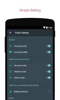 Baixar Alertas Flash em Call / Sms Ferramentas para Android captura de tela 2