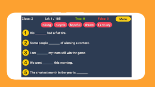 Baixar English Word Fill Educação para Android captura de tela 3