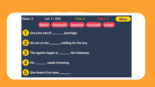 Baixar English Word Fill Educação para Android captura de tela 4