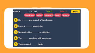 Baixar English Word Fill Educação para Android captura de tela 5