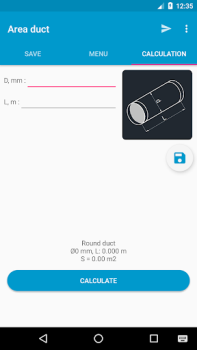 Baixar Area duct HVAC Ferramentas para Android captura de tela 2