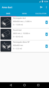 Baixar Area duct HVAC Ferramentas para Android captura de tela 3