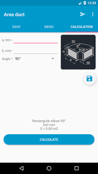 Baixar Area duct HVAC Ferramentas para Android captura de tela 4