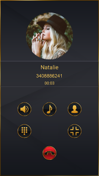 Discador de Numero Tema Preto