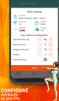Baixar Aerobics workout at home Saúde e Bem-estar para Android captura de tela 4